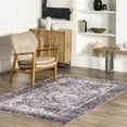 thumbnail image 1 of nuLOOM Kay Distressed SplashGuard Machine Washable Area Rug, 8' x 10', Kay Blue, 1 of 10