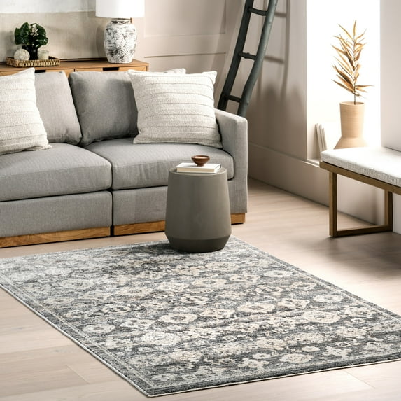 nuLOOM Kaylani Transitional Medallion Area Rug, 4' x 6', Kaylani Grey