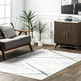 thumbnail image 1 of nuLOOM Keesha Reversible Machine Washable Area Rug, 5' x 8', Beige And Blue, 1 of 9