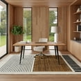 thumbnail image 1 of nuLOOM Keeva Modern Striped Fringe Area Rug, 12' x 15' 9", Keeva Beige, 1 of 16