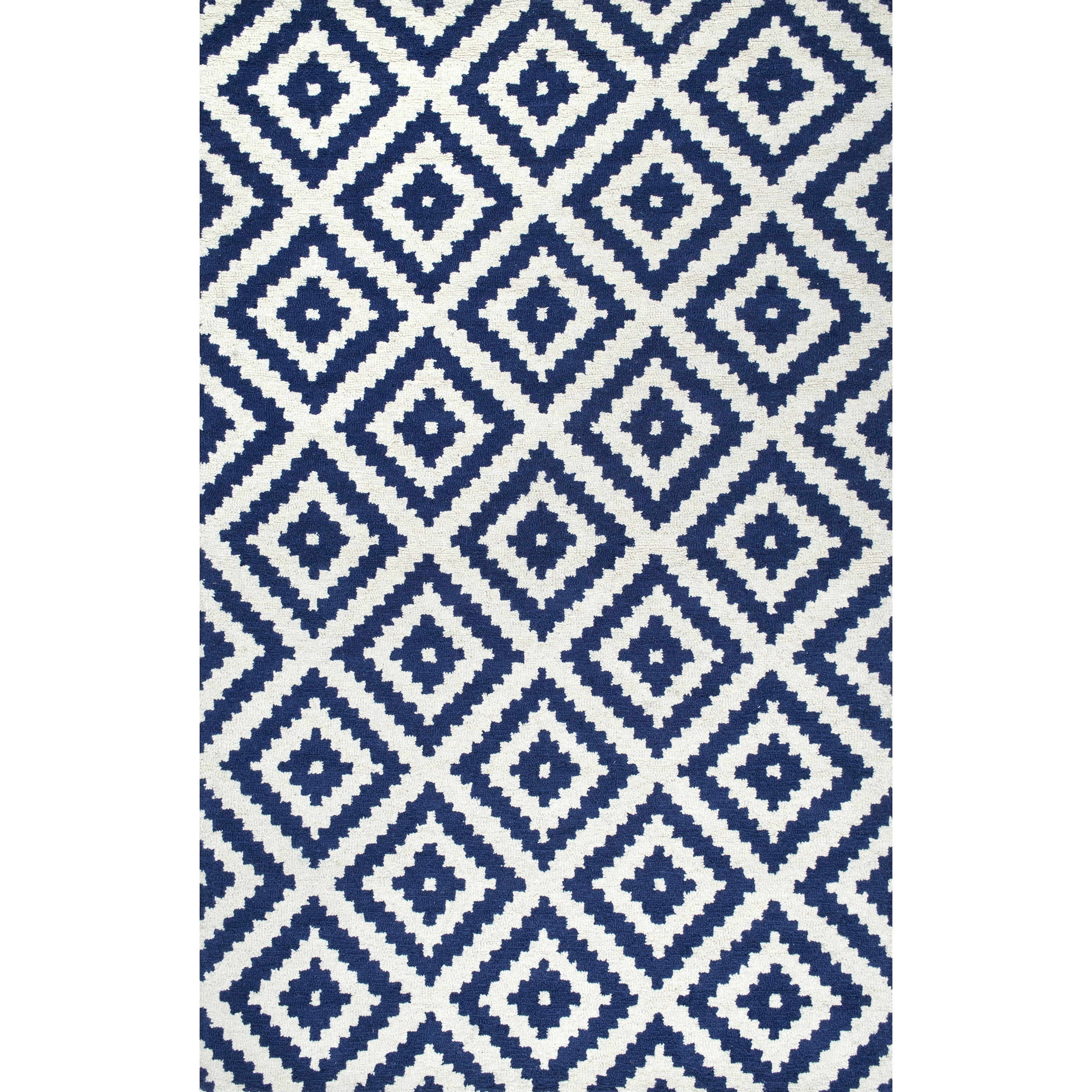 nuLOOM Kellee Contemporary Wool Area Rug, 10' x 14', Navy