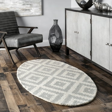 nuLOOM Kellee Contemporary Wool Area Rug, 9' x 12', Light Gray