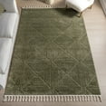 thumbnail image 1 of nuLOOM Kerry Textured Geometric Tasseled Area Rug, 3' x 5', Kerry Green, 1 of 9