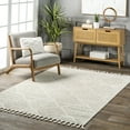thumbnail image 1 of nuLOOM Kerry Textured Geometric Tasseled Area Rug, 6' 7" x 9', Cream, 1 of 13