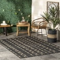 thumbnail image 1 of nuLOOM Kiernan Vertical Teardrop Stripe Indoor/Outdoor Area Rug, 9' 6" x 12', Kiernan Charcoal, 1 of 7