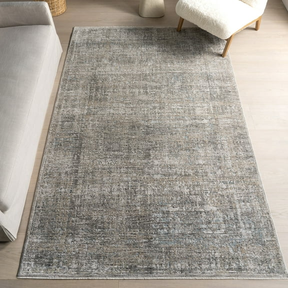 nuLOOM Kiva Medallion Fringe Area Rug, 10' x 13', Kiva Light Grey
