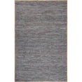 thumbnail image 1 of nuLOOM Koda Solid Leather Flatweave Area Rug, 7' 6" x 9' 6", Gray, 1 of 5