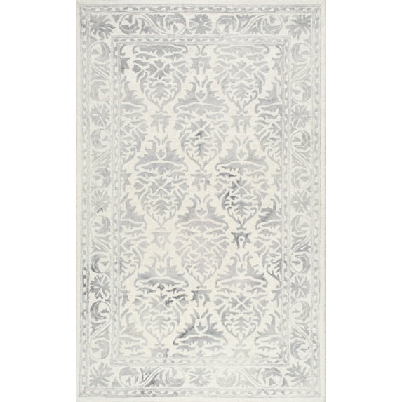 nuLOOM Krause Hand Looped Wool Accent Rug, 3' x 5', Gray