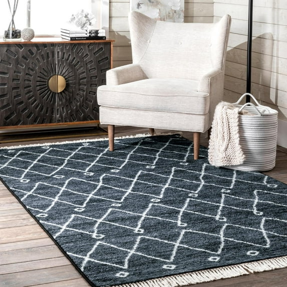 nuLOOM Krystal Trellis Area Rug, 5' x 8', Navy