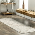 thumbnail image 1 of nuLOOM Krystin Distressed Machine Washable Beige 2' 6" x 6' Transitional Runner Rug, 1 of 11