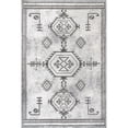 thumbnail image 1 of nuLOOM Kyleigh Machine Washable Southwestern Area Rug, 4' x 6', Light Grey, 1 of 2