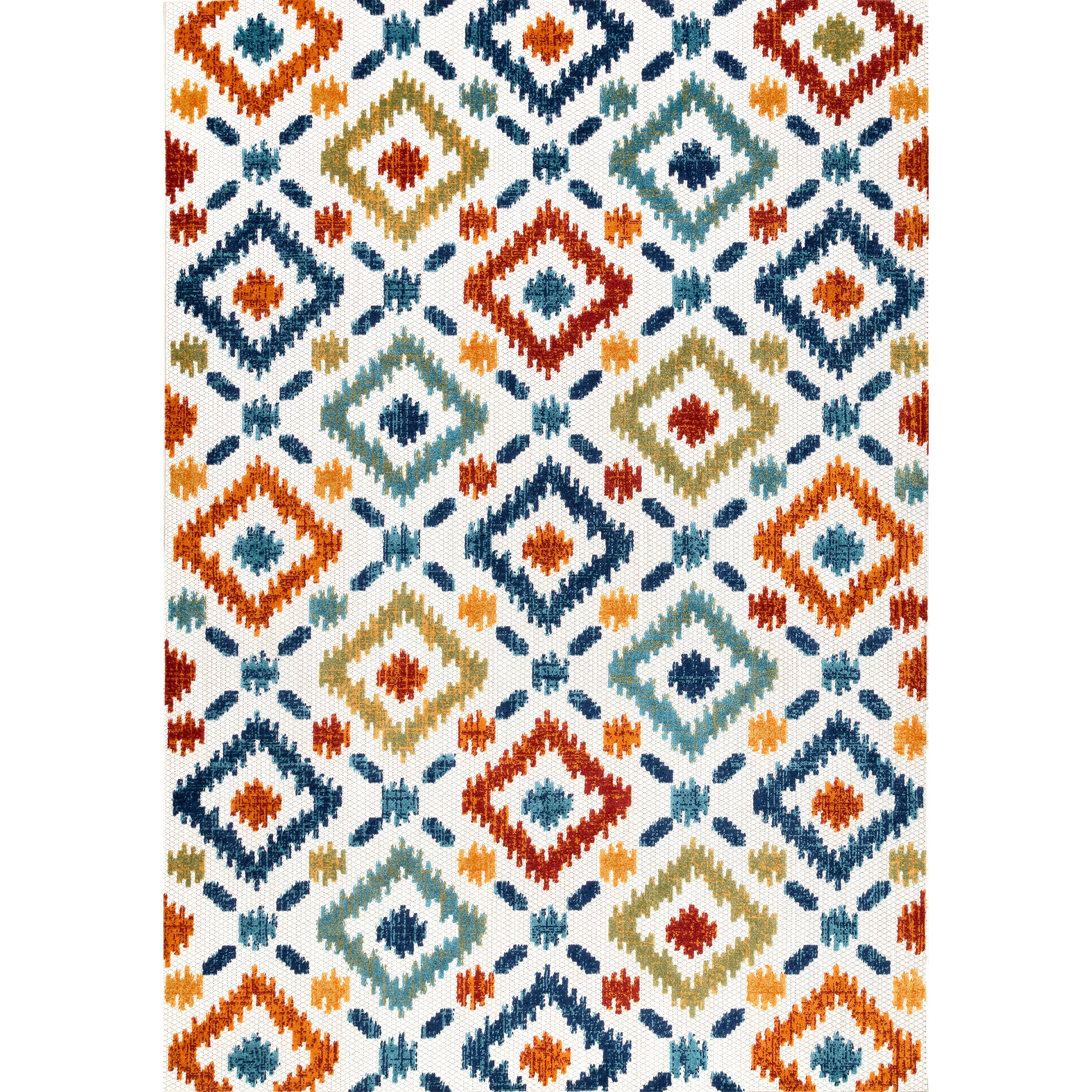 nuLOOM Labyrinth Transitional Indoor/Outdoor Accent Rug, 2' x 3', Blue ...