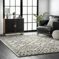 thumbnail image 1 of nuLOOM Lacey Moroccan Geometric Shag Area Rug, 4' x 6', Lacey Off-white, 1 of 6