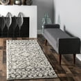 thumbnail image 1 of nuLOOM Lacey Moroccan Geometric Shag Area Rug, 2' 8" x 6', Runner, Lacey Off-white, 1 of 6