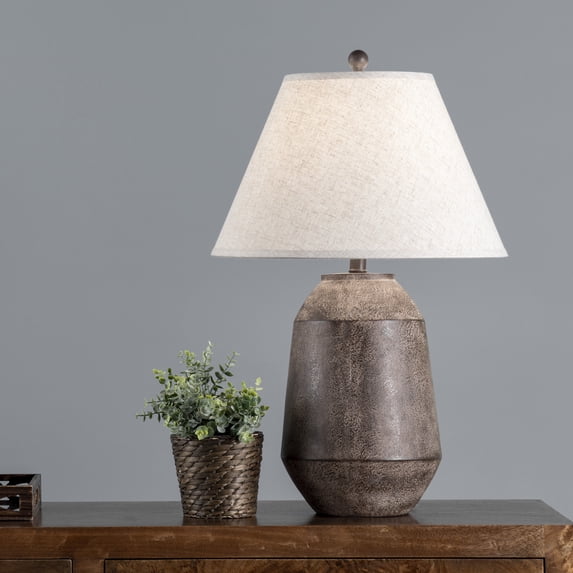 nuLOOM Lagos 29" Resin Table Lamp, 28.5" H x 18" W x 18" D, Brown
