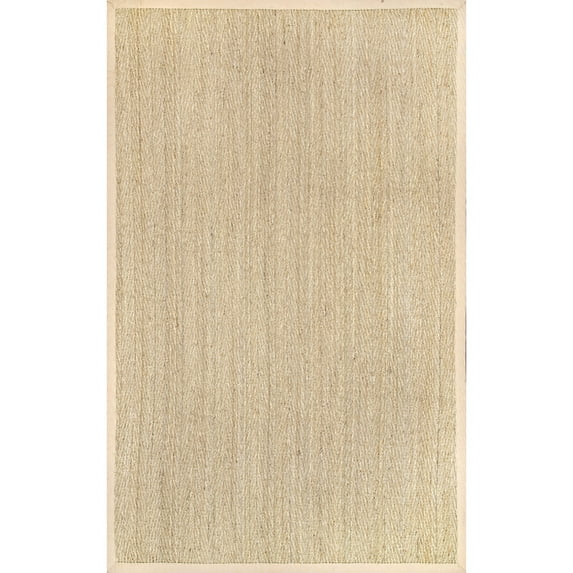 nuLOOM Larnaca Seagrass Solid Outdoor Area Rug, 10' x 14', Natural