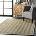 thumbnail image 1 of nuLOOM Larnaca Seagrass Herringbone Indoor/Outdoor Area Rug, 9' x 12', Larnaca Dark Grey, 1 of 5