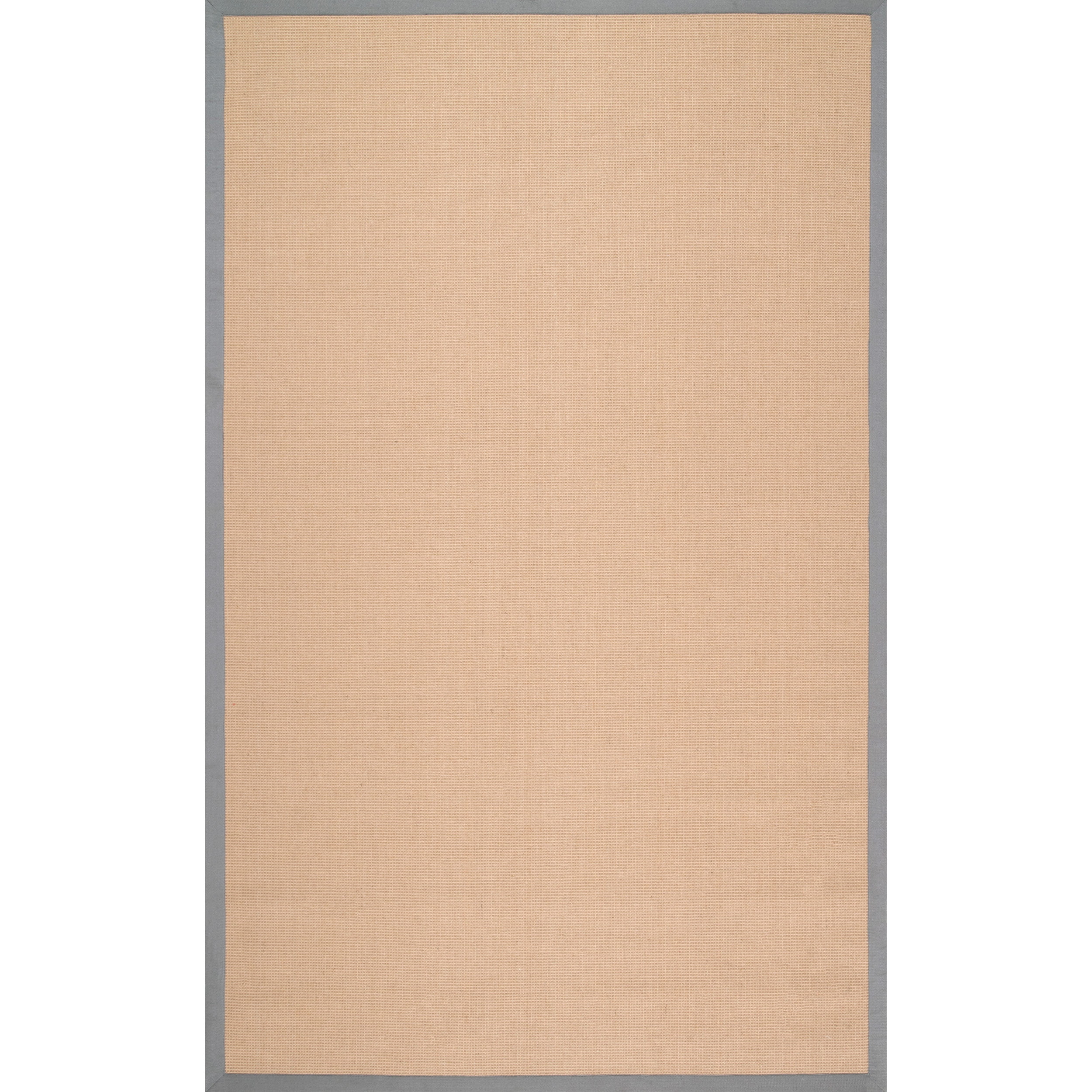 nuLOOM Laurel Machine Woven Jute Area Rug, 5' x 8', Light Gray ...