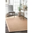 thumbnail image 1 of nuLOOM Laurel Machine Woven Jute Area Rug, 6' x 9', Beige, 1 of 2