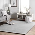 thumbnail image 1 of nuLOOM Layne Soft Silky Faux Rabbit Fur Area Rug, 7' 6" x 9' 6", Light Gray, 1 of 9