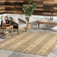 thumbnail image 1 of nuLOOM Leigh Ethnic Stripes Indoor/Outdoor Area Rug, 6' 7" x 9', Leigh Beige, 1 of 6