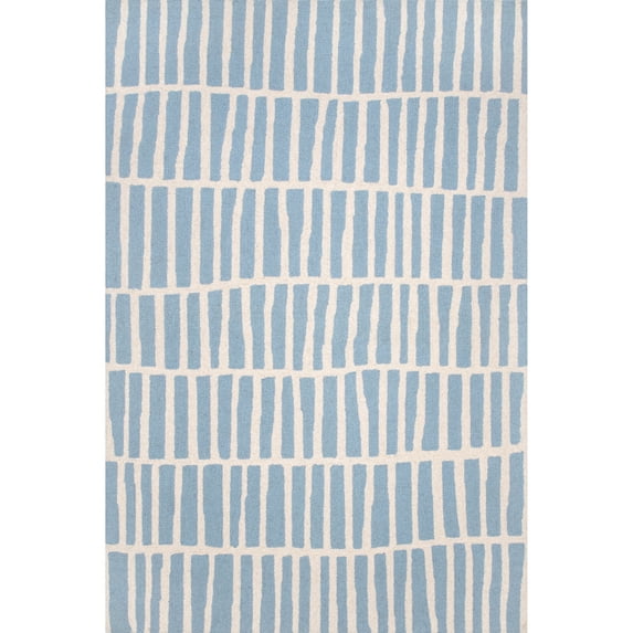 nuLOOM Lemuel Hand Tufted Wool Area Rug, 4' x 6', Baby Blue