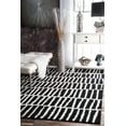 thumbnail image 1 of nuLOOM Lemuel Hand Tufted Wool Area Rug, 6' x 9', Black, 1 of 2
