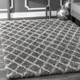 thumbnail image 1 of nuLOOM Lenita Trellis Shaggy Area Rug, 1 of 2