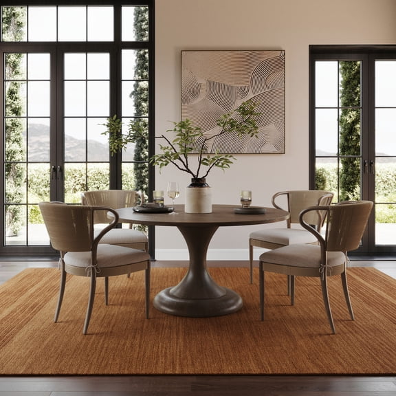 nuLOOM Leona Delmar Bordered Wool Rug, 7' 6" x 9' 6", Leona Tan
