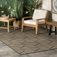 thumbnail image 1 of nuLOOM Leona Modern Geometric Indoor/Outdoor Area Rug, 4' x 6', Leona Charcoal, 1 of 7