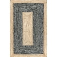 thumbnail image 1 of nuLOOM Lesha Natural Fiber Jute Area Rug, 7' 6" x 9' 6", Black, 1 of 2