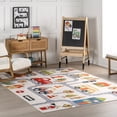 thumbnail image 1 of nuLOOM Lettie SplashGuard Machine Washable Area Rug, 3' x 5', White Multicolor, 1 of 11