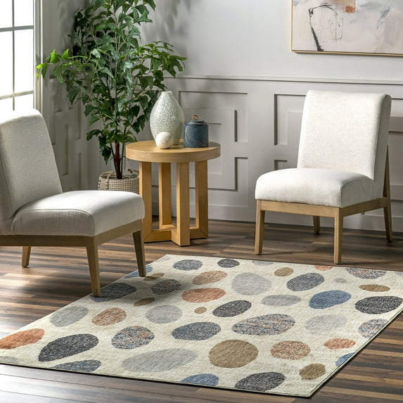 nuLOOM Libby Colorful Pebbles Kids Area Rug, 5' 3" x 7' 6", Multi