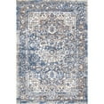 thumbnail image 1 of nuLOOM Lilah Medallion Vintage Area Rug, 8' x 10', Light Blue, 1 of 2