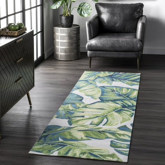 nuLOOM Lisa Floral Indoor/Outdoor Area Rug, 2' 6" x 6', Runner, Lisa Green Multicolor