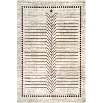nuLOOM Lisa Global Inspired Fringe Area Rug, 5' 3" x 7' 7", Beige