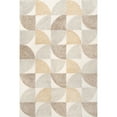 thumbnail image 1 of nuLOOM Liv Hand Tufted Wool Geometric Area Rug, 7' 6" x 9' 6", Beige, 1 of 1