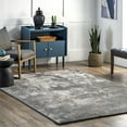 thumbnail image 1 of nuLOOM Loni SuperiorWash Solid Machine Washable Shag Area Rug, 8' x 10', Loni Dark Grey, 1 of 10