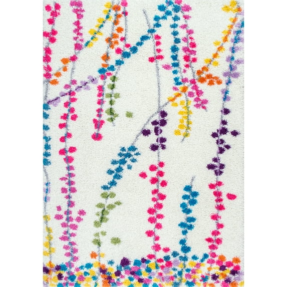 nuLOOM Louvenia Abstract Shag Area Rug, 4' x 6', Multi