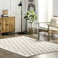 thumbnail image 1 of nuLOOM LuLu Hand Woven Raised Dots Area Rug, 9' x 12', Ivory, 1 of 2