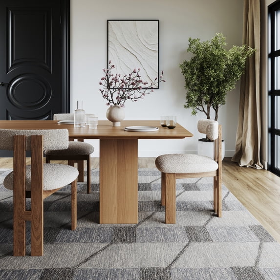 nuLOOM Lucienne Vail Geometric Wool Rug, 5' x 8', Lucienne Blue