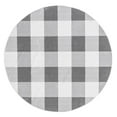 thumbnail image 1 of nuLOOM Lucy Machine Washable Farmhouse Buffalo Plaid Area Rug, 6' Round, Grey, 1 of 2