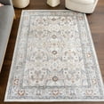 thumbnail image 1 of nuLOOM Lyric Medallion Machine Washable Area Rug, 4' x 6', Lyric Rust, 1 of 9