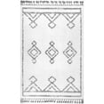 thumbnail image 1 of nuLOOM Mackie Moroccan Diamond Tassel Shag Area Rug, 5' 3" x 7' 7", White, 1 of 2