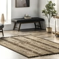 thumbnail image 1 of nuLOOM Maddy Handmade Jute and Leather Global Inspired Tribal Fringe Area Rug, 4' x 6', Natural, 1 of 2