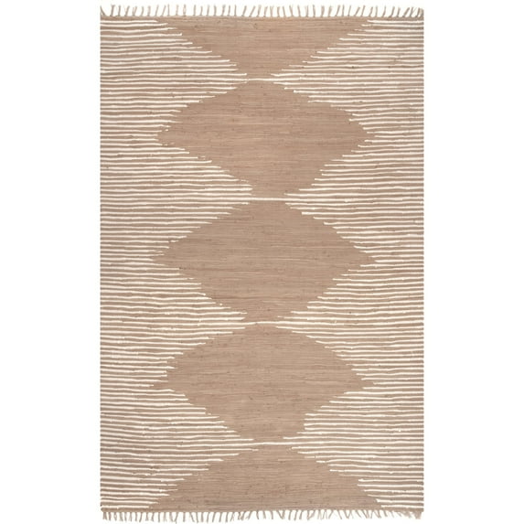 nuLOOM Madison Lined Diamonds Area Rug, 7' 6" x 9' 6", Beige