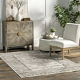 thumbnail image 1 of nuLOOM Magdna Vintage Medallion Fringe Area Rug, 2' 8" x 8', Beige, 1 of 9