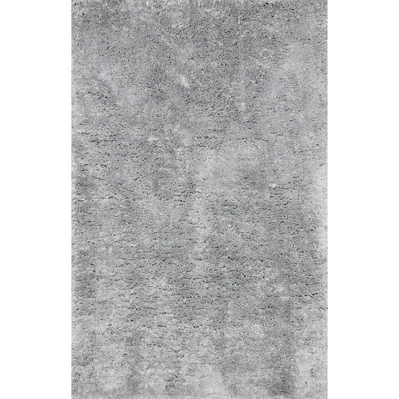 nuLOOM Maginifique Hand Tufted Shag Area Rug, 4' x 6', Light Gray