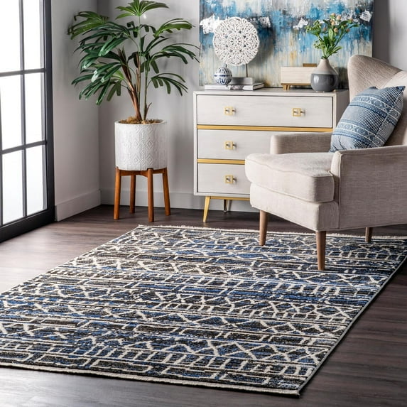 nuLOOM Maisie Banded Tribal Area Rug