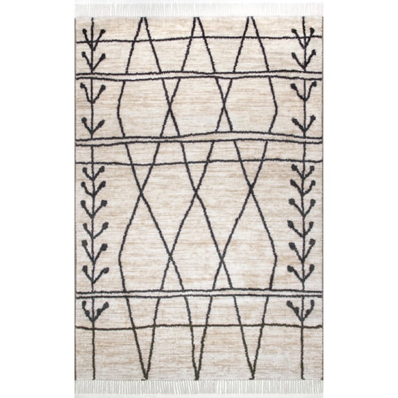 nuLOOM Majesty Modern Tribal Area Rug, 8' x 10', Beige